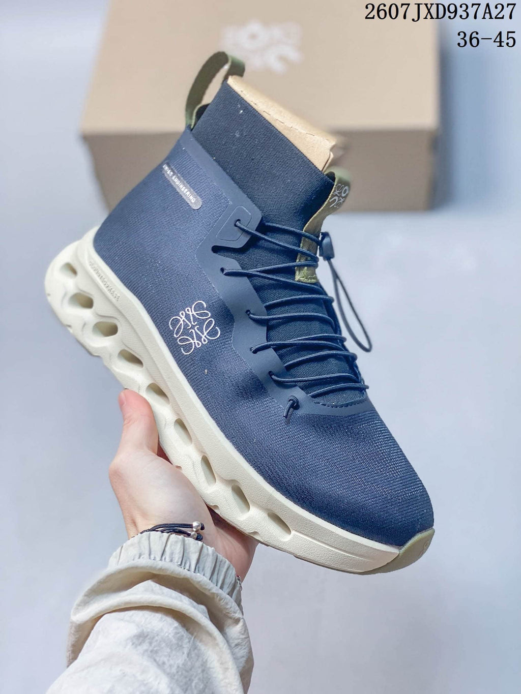 LOEWE x On Cloudtilt High-Top Sneakers Navy 712370URY