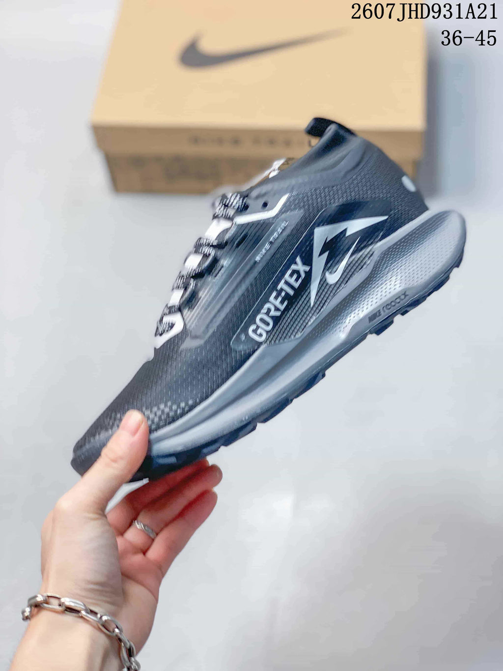 Nike ReactX Wildhorse 10 Trail Sneakers Dark Gray 712210OWE