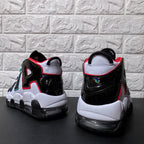 Nike Air More Uptempo Sneakers White Black Red Aqua