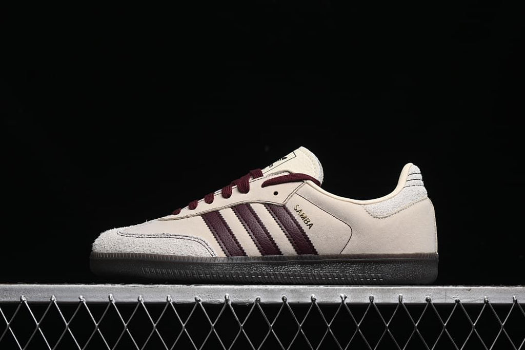 adidas Samba OG IG1987 Sneakers in Cream and Burgundy