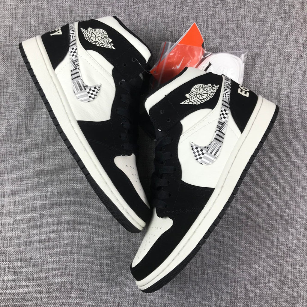 Air Jordan 1 Mid Black History Month Sneakers 852542-010