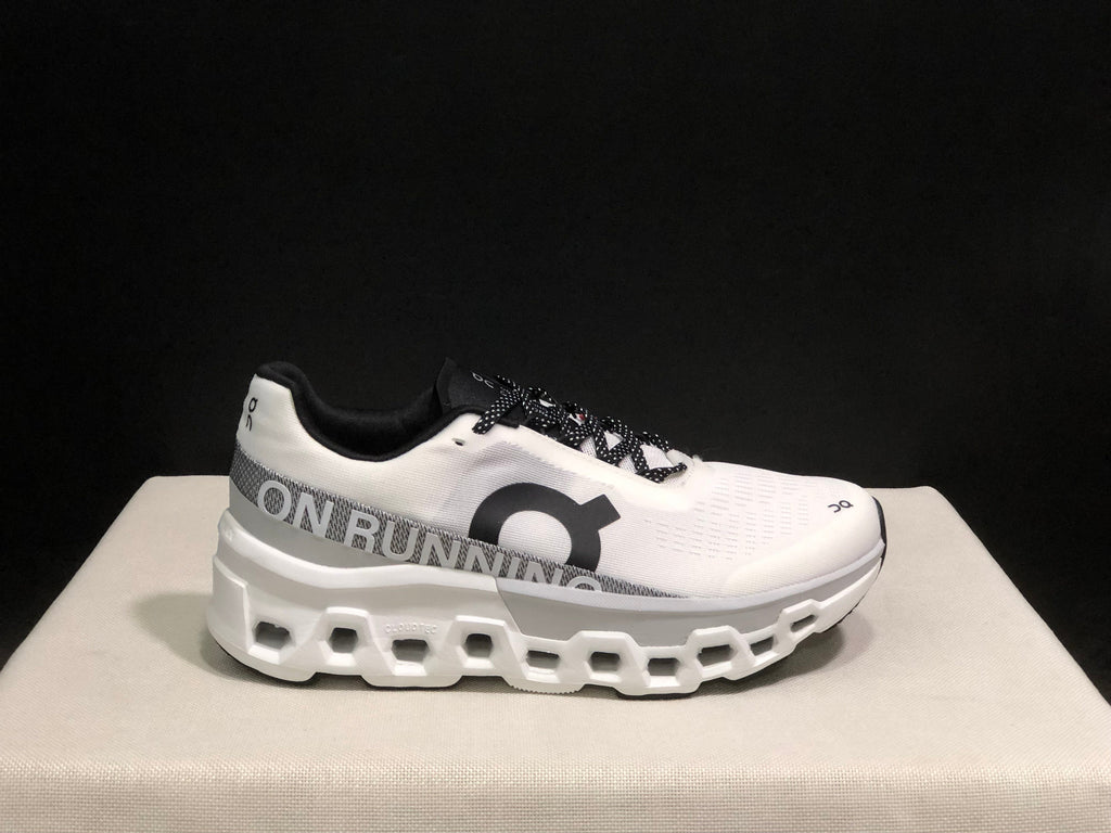 On Cloudmonster 2 White Silver Running Shoes