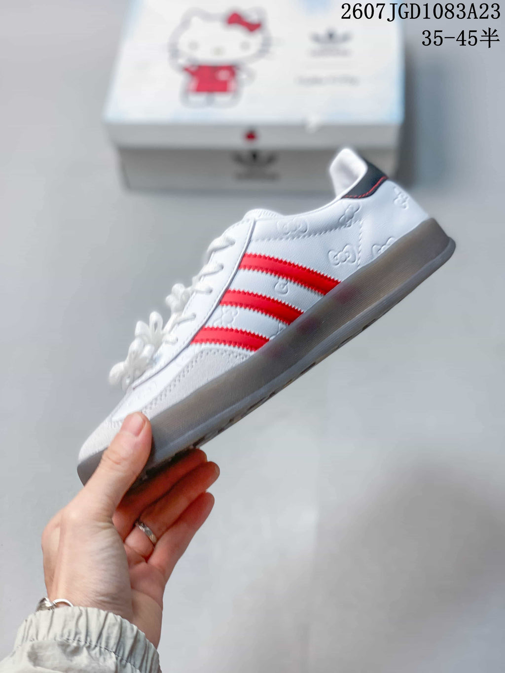 adidas Gazelle Hello Kitty Sneakers White Red