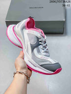 Balenciaga Circuit Women's Sneakers, Gray White & Pink 06JVD736A26