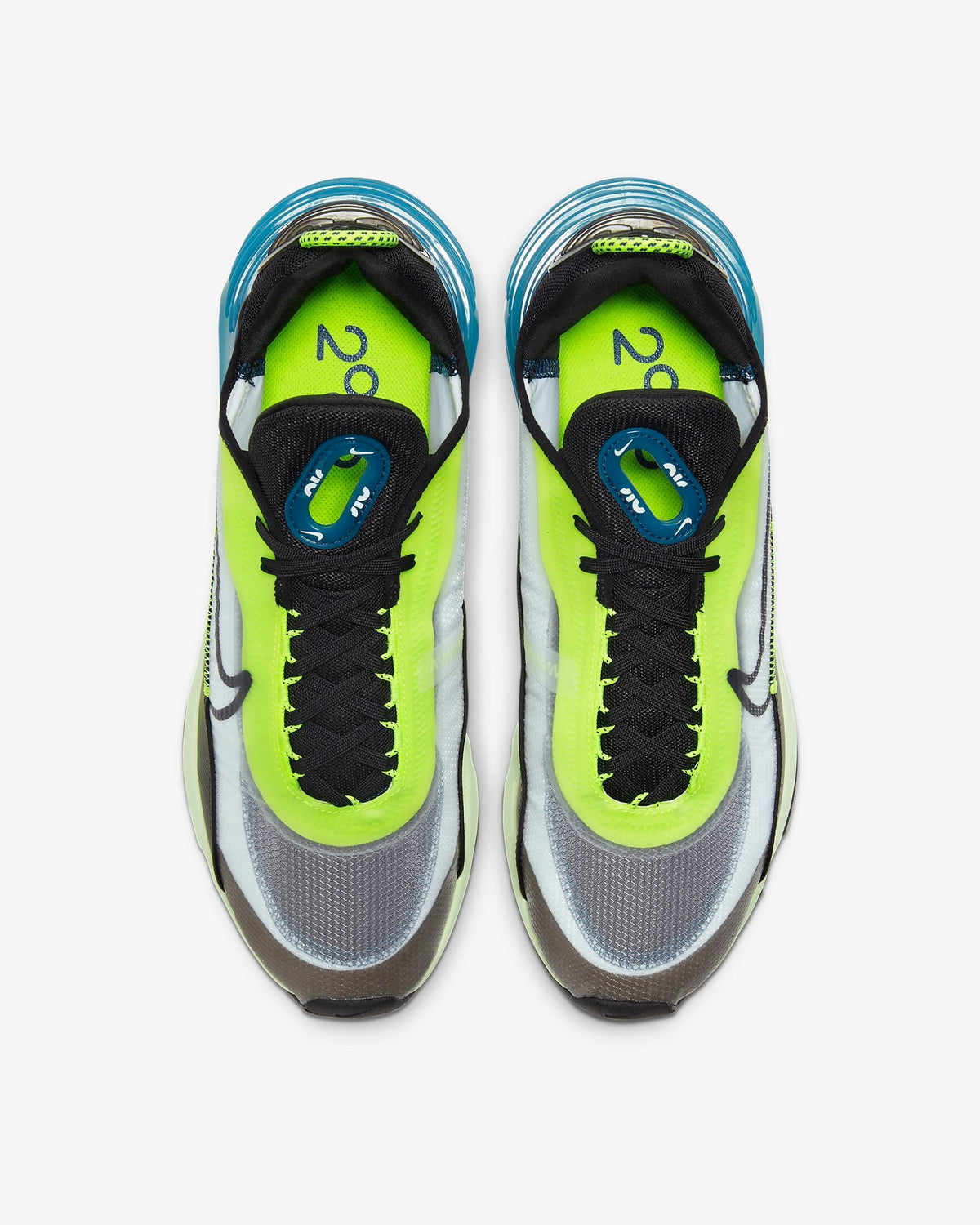 Nike Air Max 2090 Sneakers, Black, Volt and Blue, BV9977-101