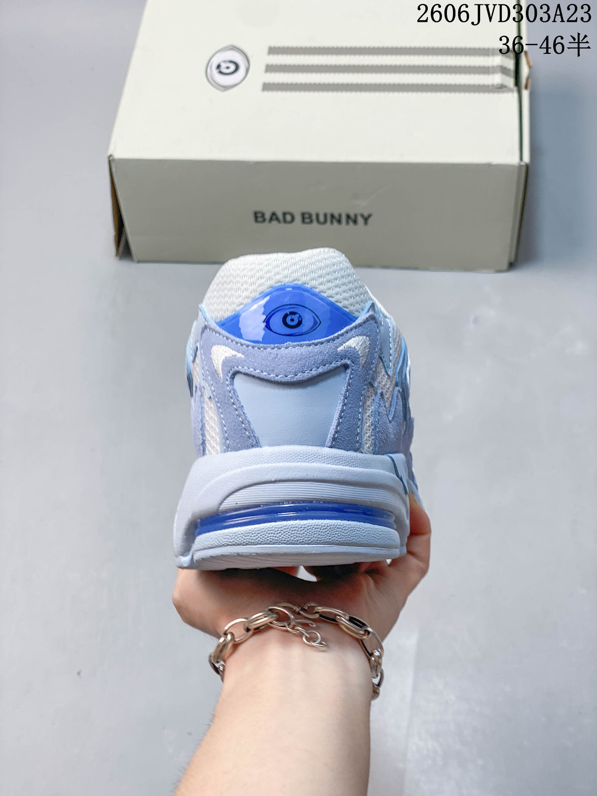 adidas Response CL Bad Bunny Sneakers in White and Blue