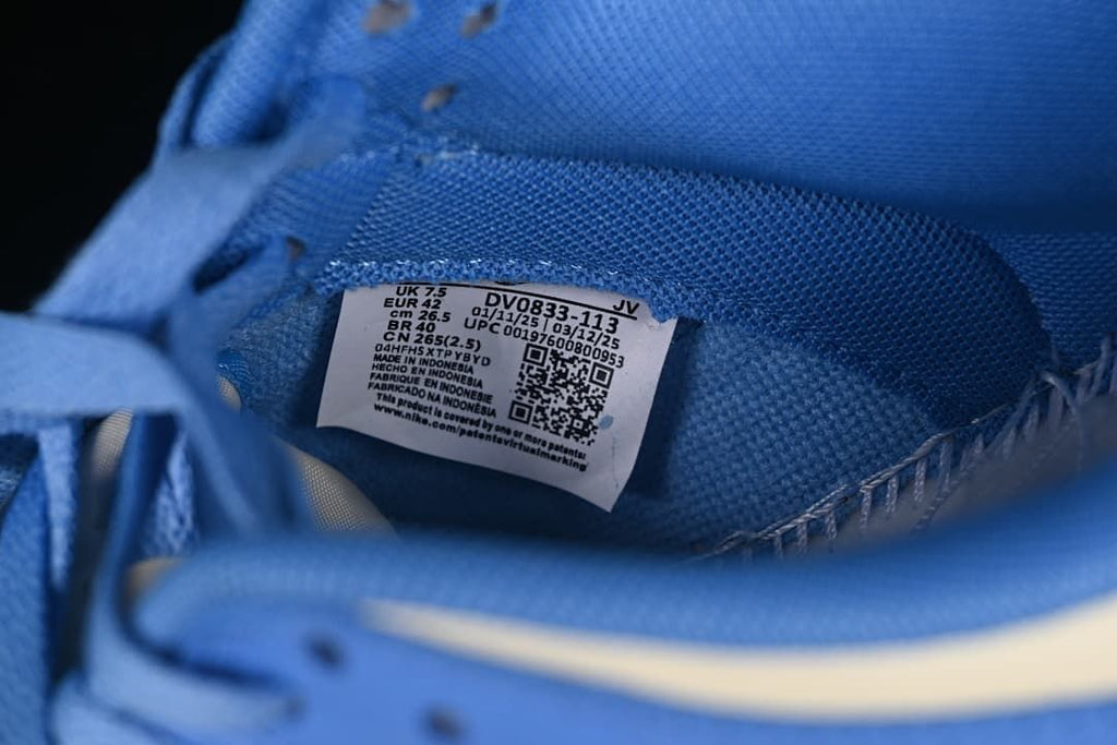 Nike Dunk Low Retro Blue and Cream Sneakers DV0833-113