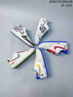 Nike Air Force 1 '07 Low NBA Warriors White Blue Gold