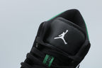 Jordan 1 Low Green Toe Sneakers Black White Green