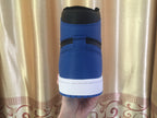 Jordan 1 High Black and Royal Blue Sneakers