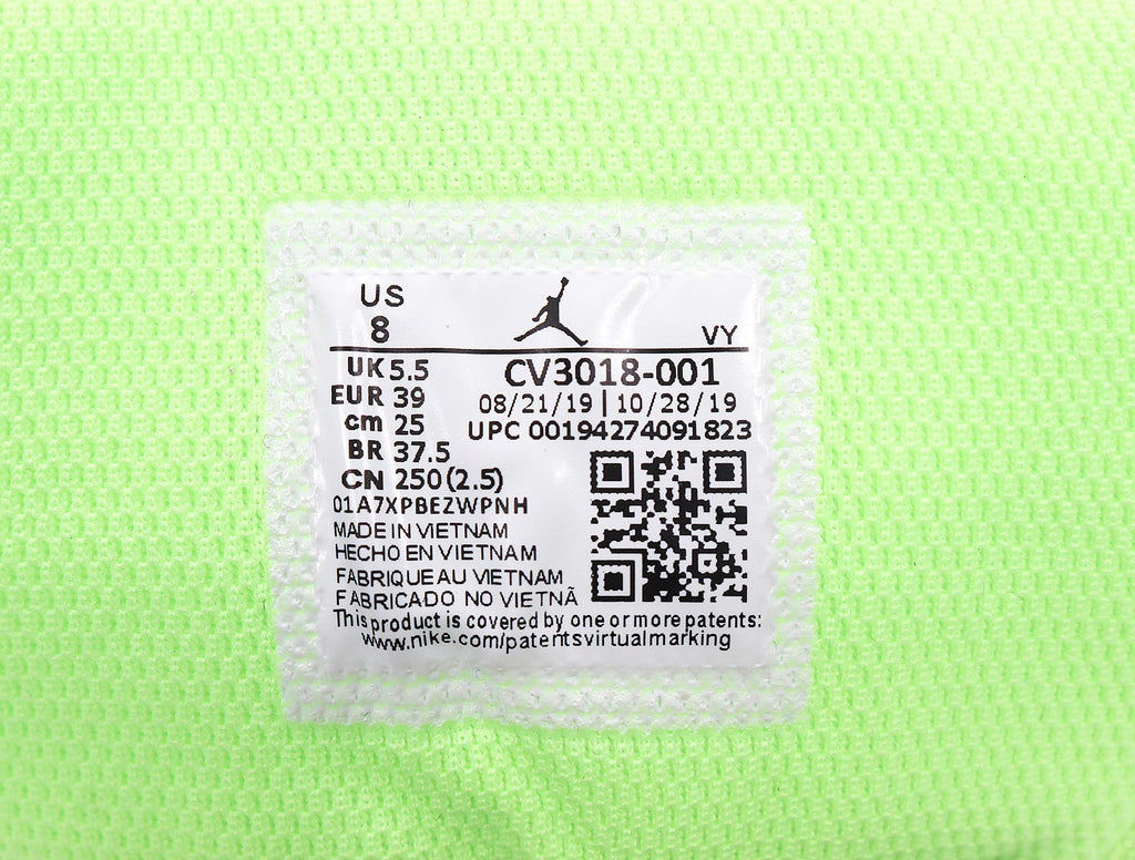Jordan 1 High FlyEase Gray and Volt Green CV3018-001