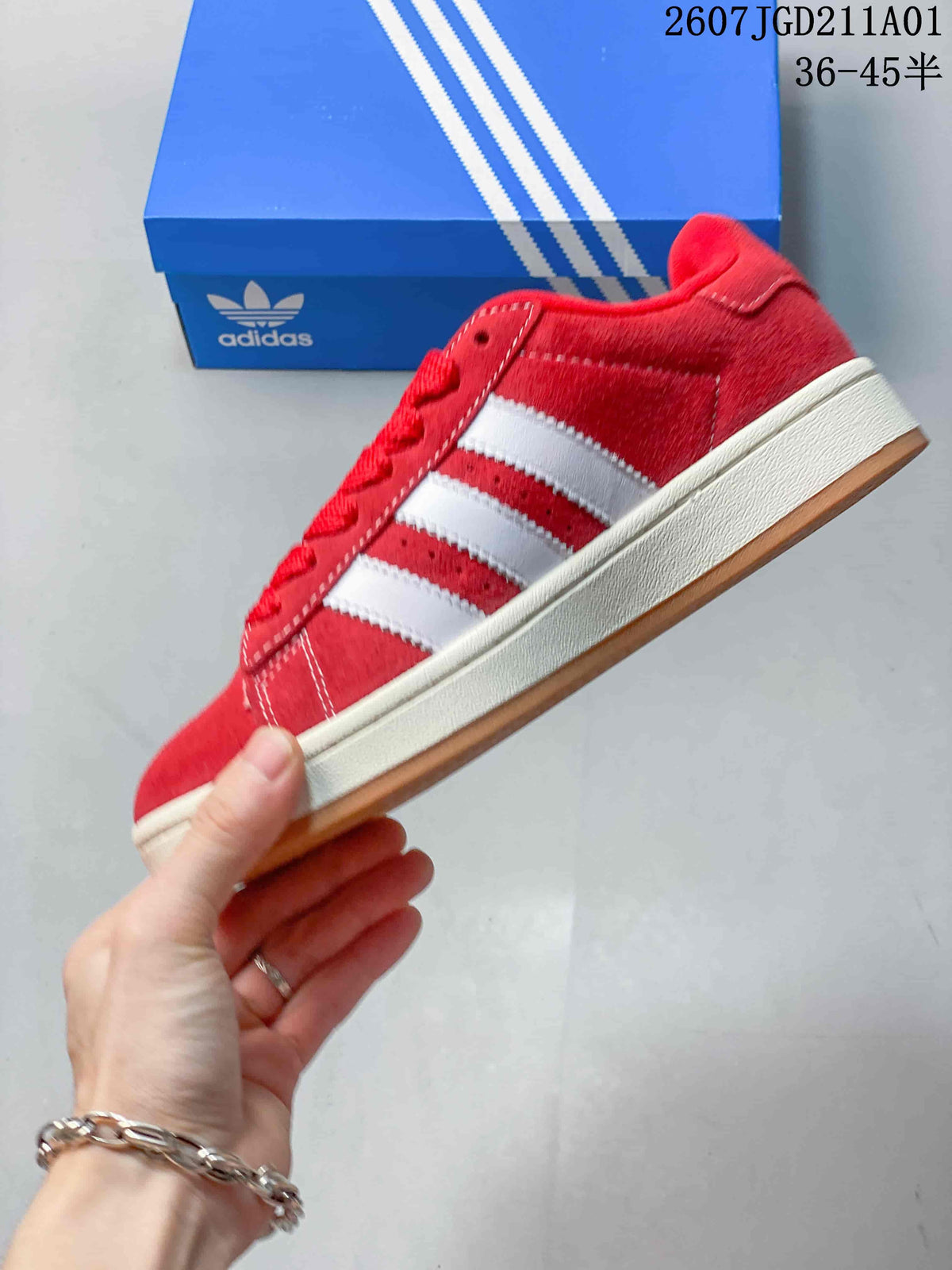 Adidas Campus 00s Red Suede Low-Top Sneakers