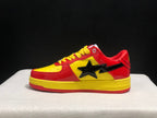BAPE Bape Sta Low-Top Sneakers Red Yellow Black