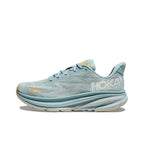 HOKA Clifton 9 Running Shoes – Mint and Yellow