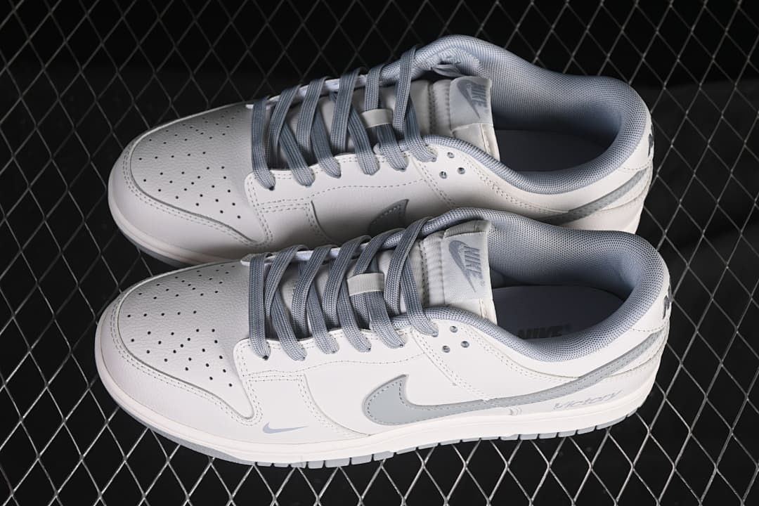 Nike SB Dunk Low White and Grey Sneakers