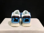 Off-White Blue and White Low-Top Sneakers