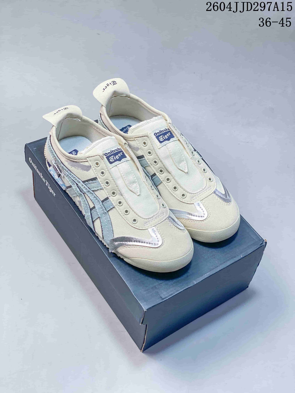 Onitsuka Tiger Mexico 66 Slip-On Sneakers Cream Blue JD297A15