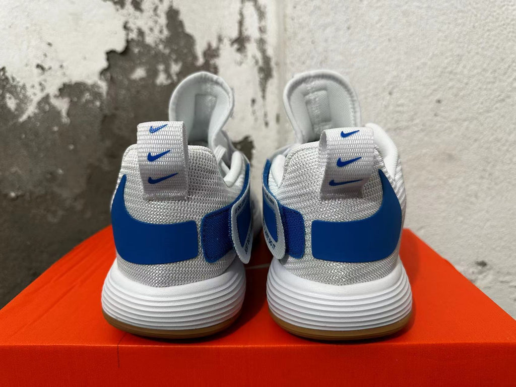Nike Hyperdunk White and Blue Basketball Shoes