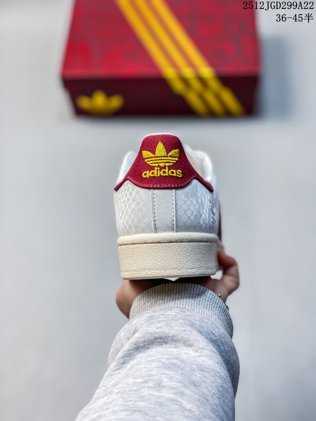 adidas Superstar Snake Year White Red Low-Top Sneakers 2512JGD299A22