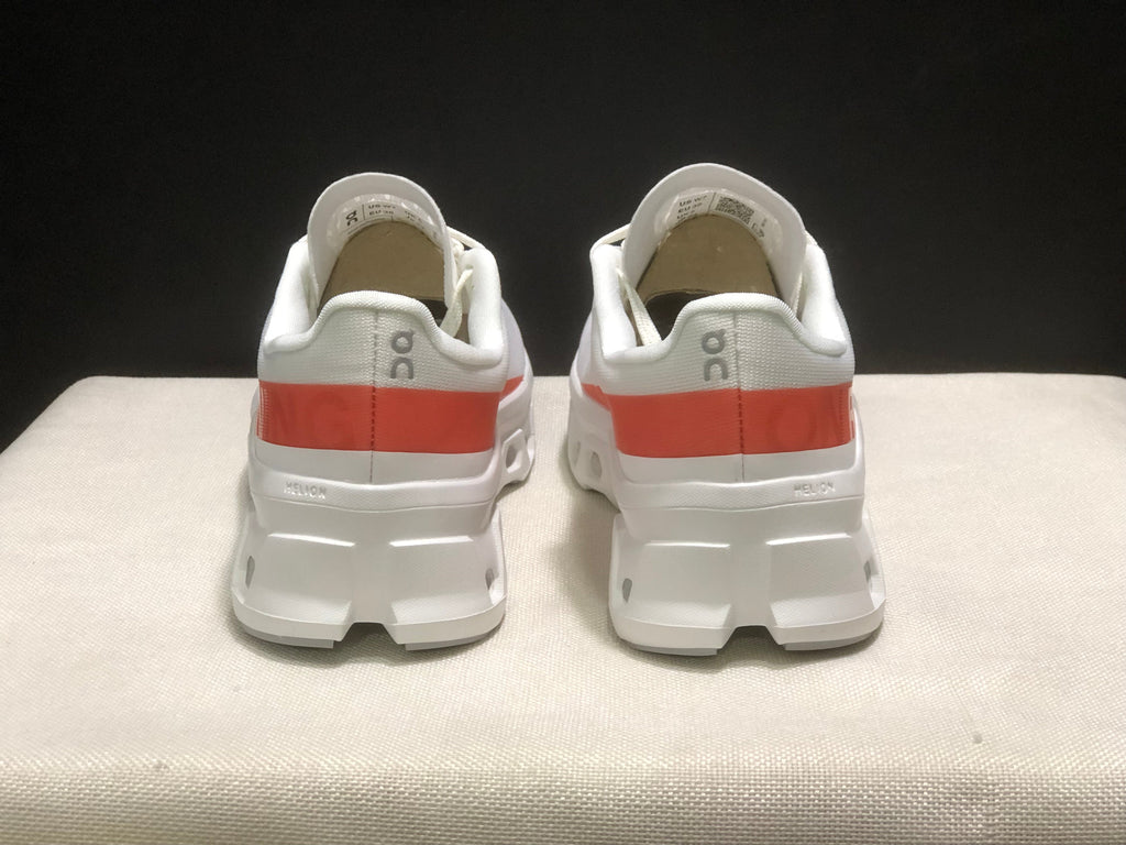 On Cloudmonster 1 White Coral Running Sneakers