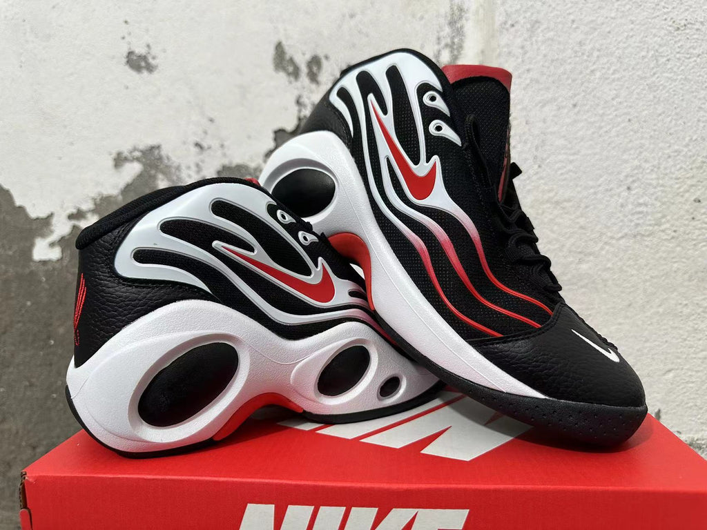 Nike Air Zoom Flight 95 Black Red White Basketball Shoes