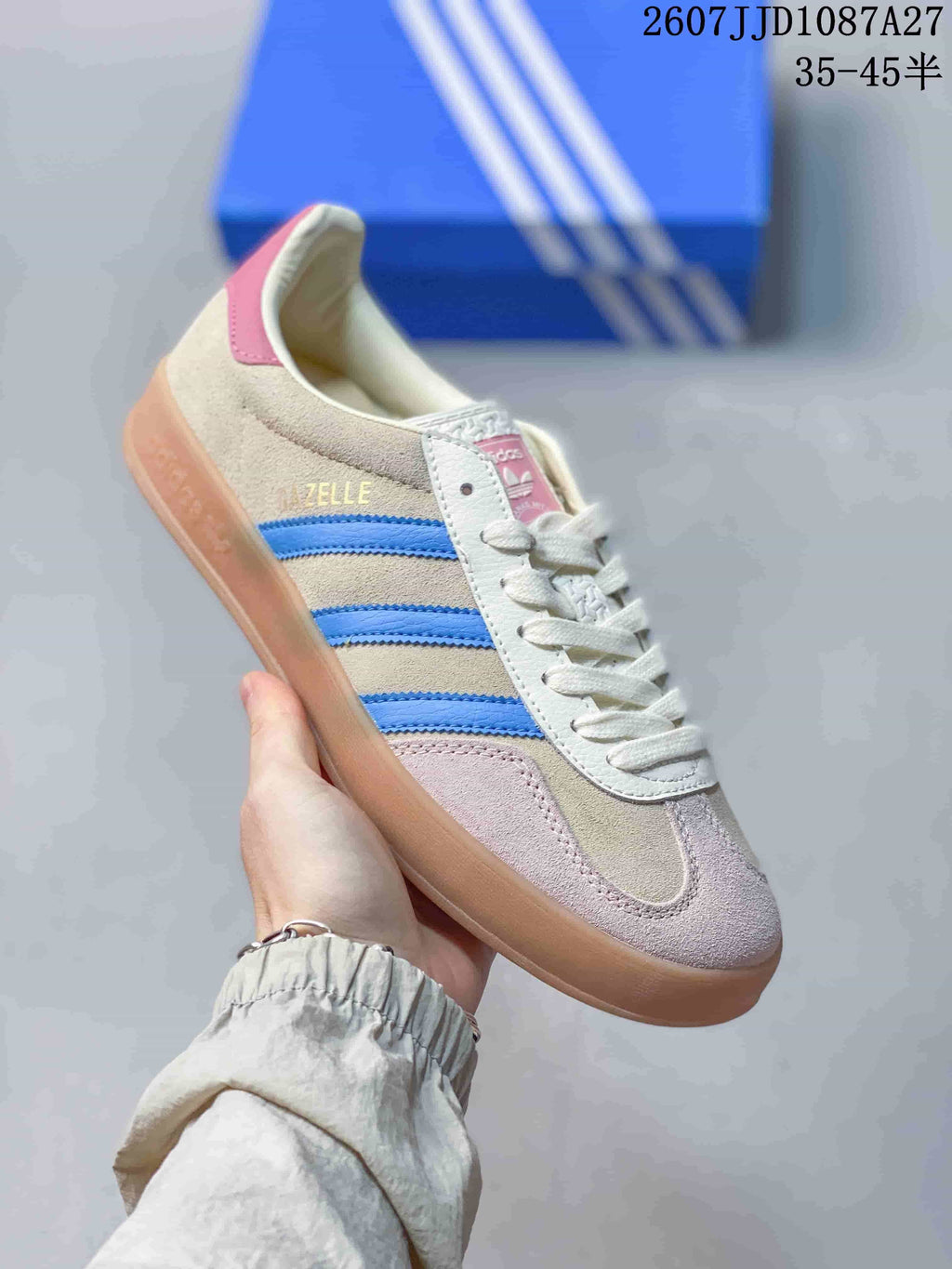 adidas Originals Samba ADV Sneakers Beige Blue Pink JJD1087A27