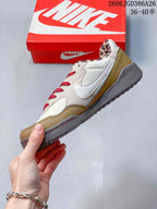 Nike Terra Manta Suede Sneakers Cream Tan Red