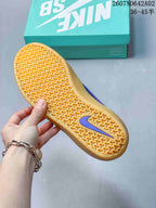 Nike SB Force 58 Low-Top Skate Shoes, Yellow and Blue