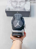 Jordan Air Jordan 4 Black Silver Women's Sneakers 07JJD641A01