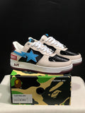 BAPE Bape Sta Low Sneakers Cream Black Blue