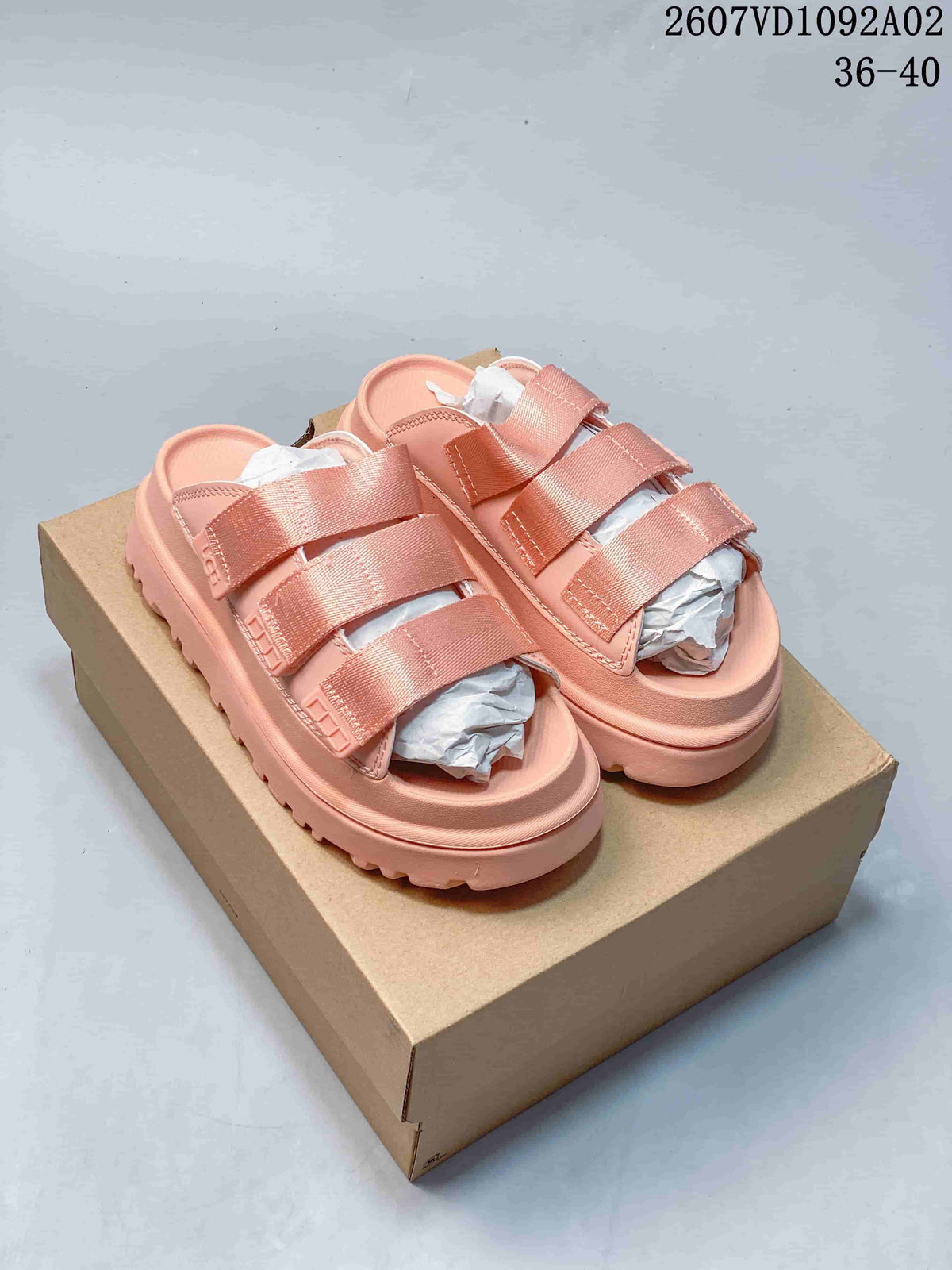 UGG Triple-Strap Platform Slide Sandals