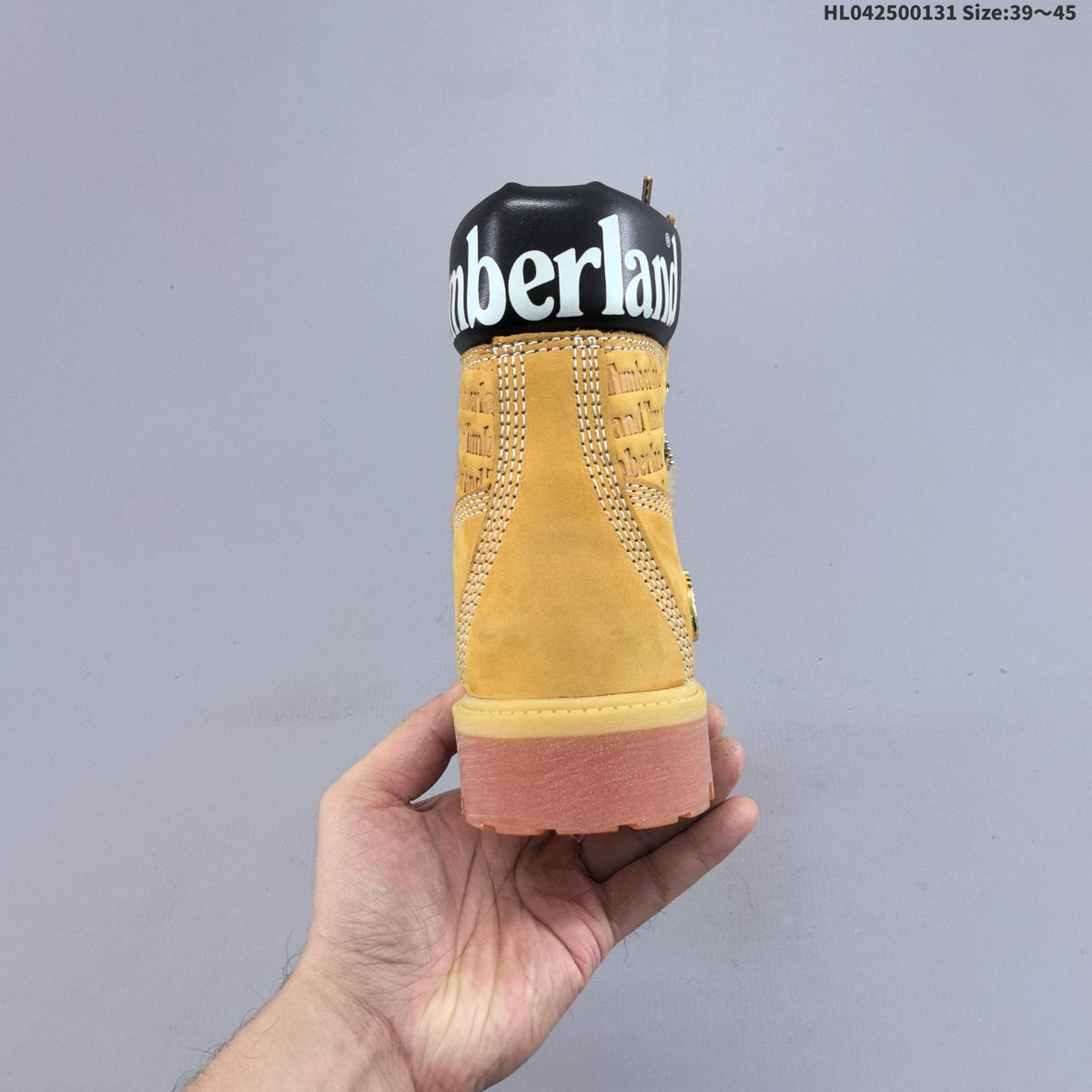 Timberland Yellow Lace-Up Ankle Boots
