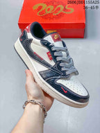 Jordan 1 Low OG SP Travis Scott x Fragment Design White Navy Red