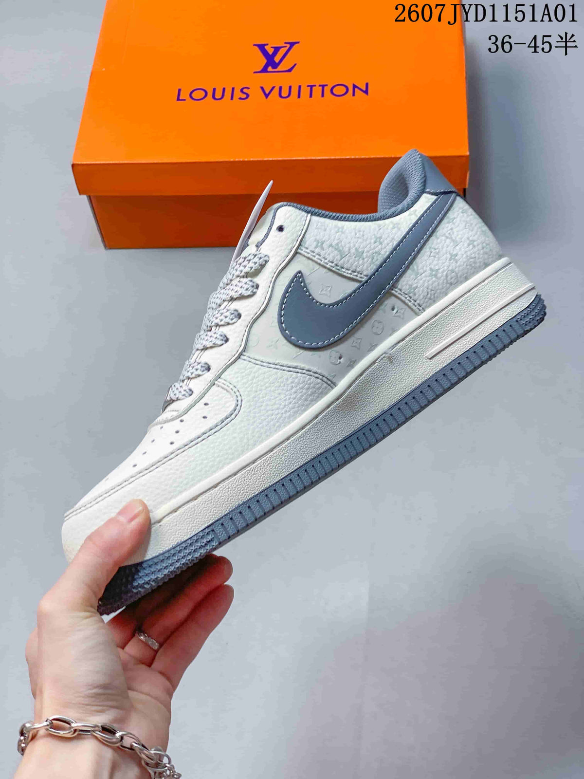 Nike Air Force 1 '07 Low White and Gray Sneakers