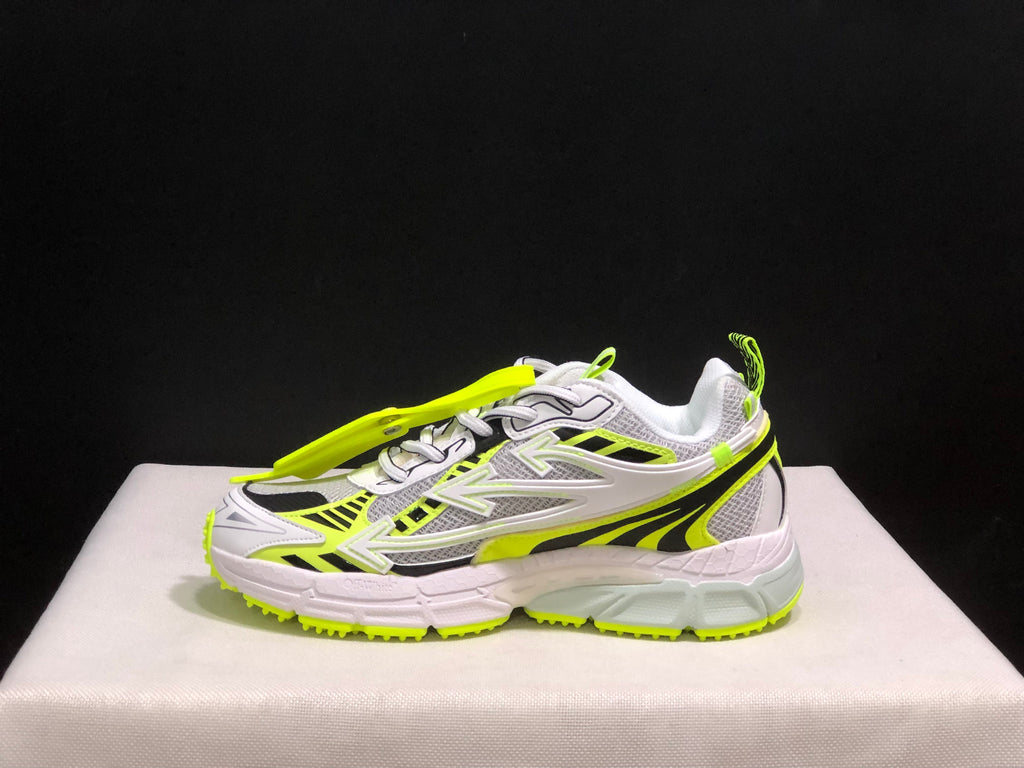 OFF-WHITE Be Right Back Sneakers White Neon Yellow