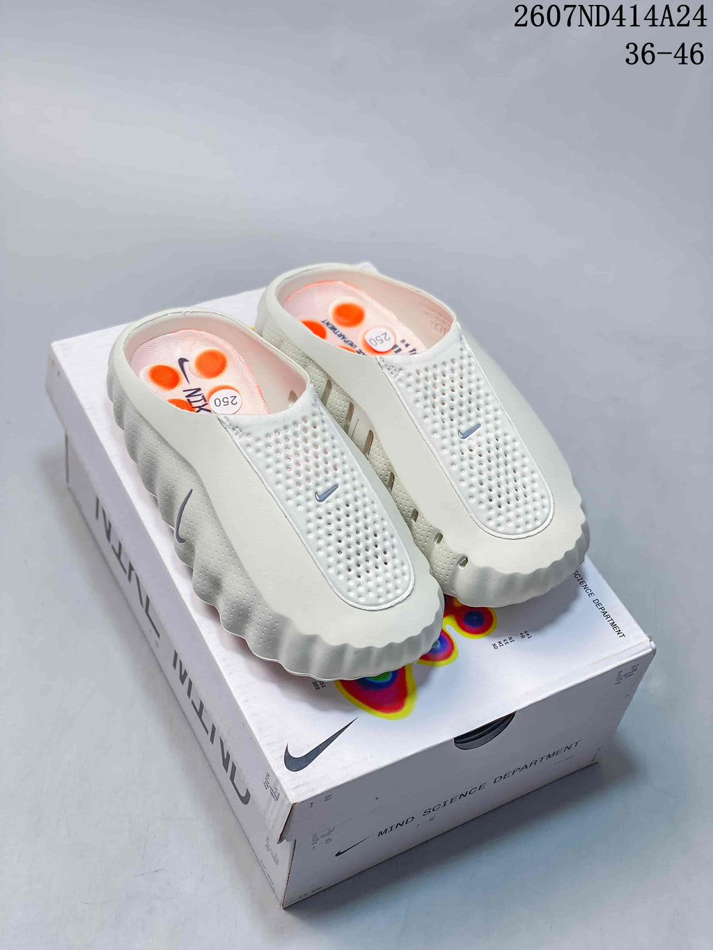 Nike Mind 001 Slip-On Recovery Clogs White HQ4307-600
