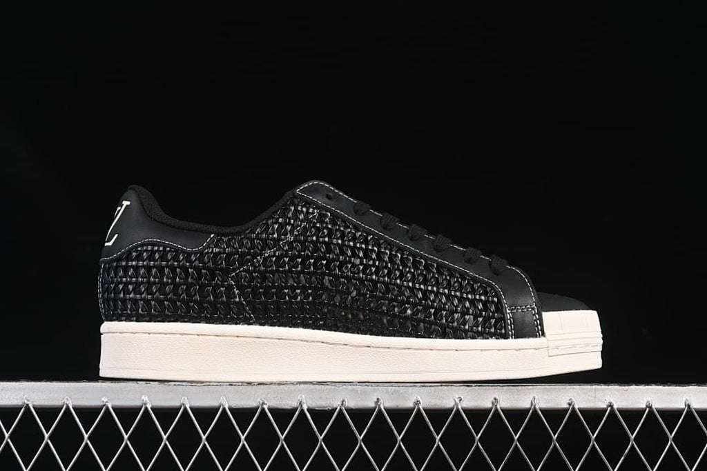 adidas Superstar IE8878 Black Woven Low-Top Sneakers