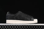 adidas Superstar IE8878 Black Woven Low-Top Sneakers