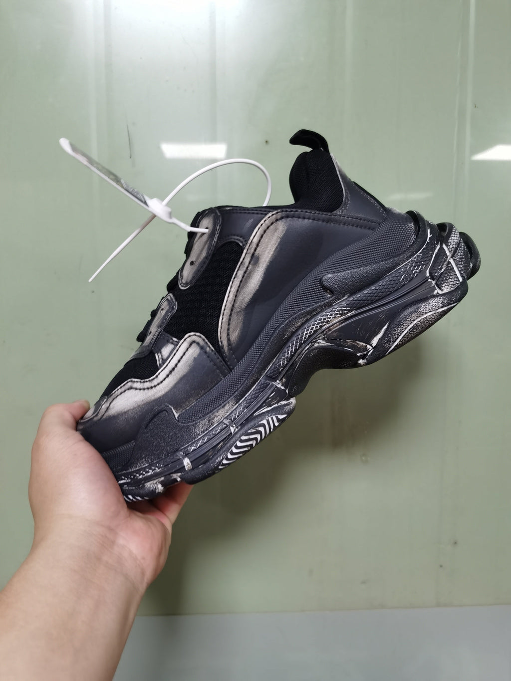 Balenciaga Triple S Sneakers Black Grey 9870
