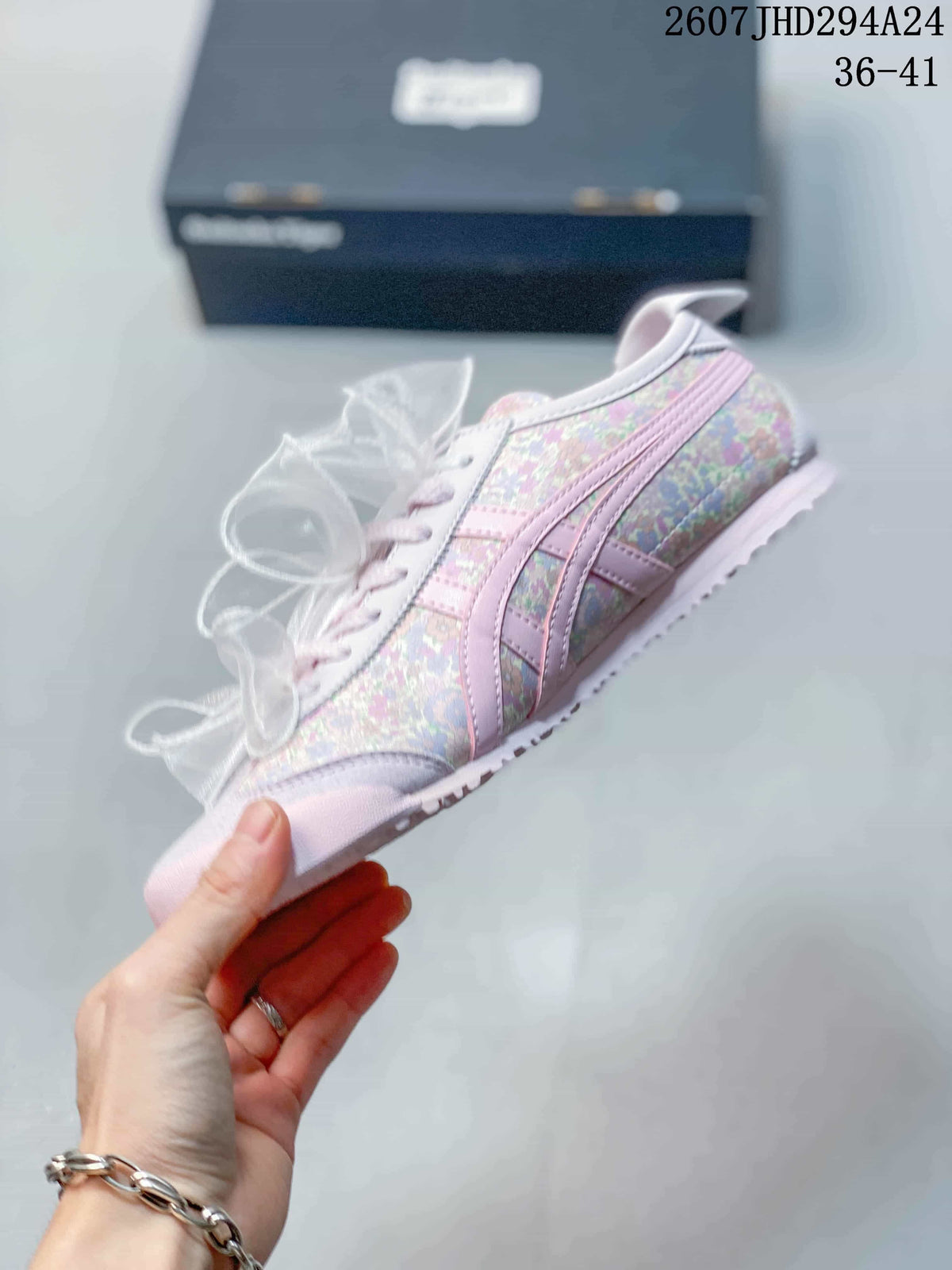 Onitsuka Tiger Mexico 66 Pink Floral Sneakers 2607JHD294A24