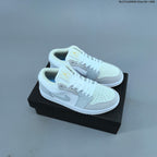 Jordan 1 Low OG Sneakers, White Multi-Color, 553558-146
