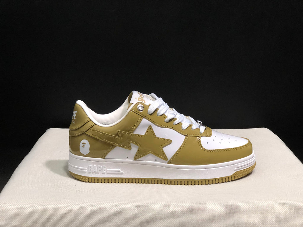 BAPE STA Low-Top Sneakers Olive White