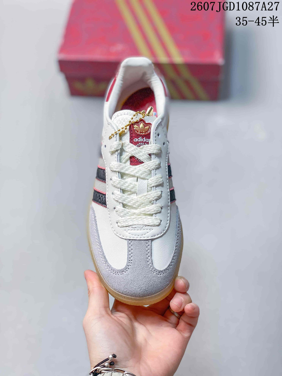 adidas Samba ADV Low-Top Sneakers White Grey Red