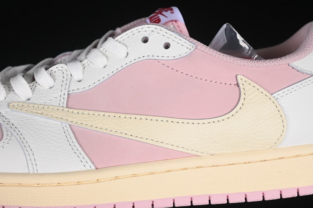 Jordan 1 Low OG Pink and Sail Sneakers DM7866-600