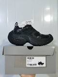 Black Chunky Mesh Sneakers