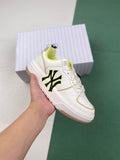 MLB Second-Generation Sneakers White and Light Yellow