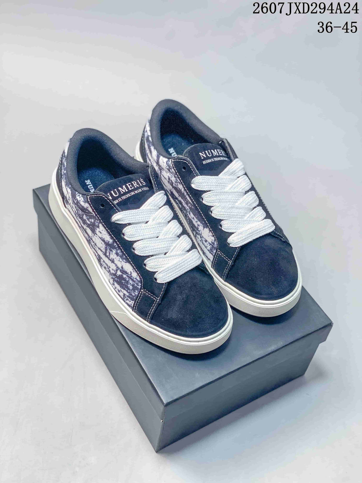 NUMERIS JXD294A24 Low-Top Sneakers Navy White