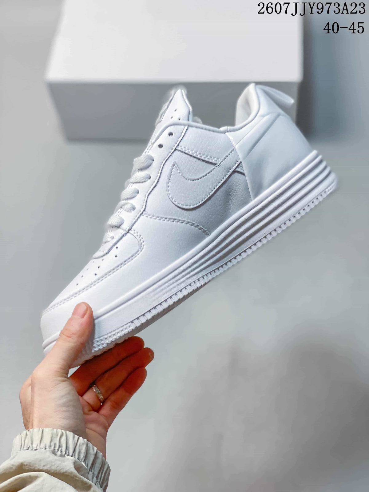 Nike Lunar Force 1 x Acronym White Low-Top Sneakers
