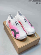 On Cloudboom Strike LS Slip-On Sneakers White Pink