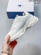 MLB Big Ball Chunky A Running Sneakers White Gold 32SHCM011
